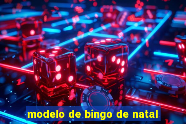 modelo de bingo de natal